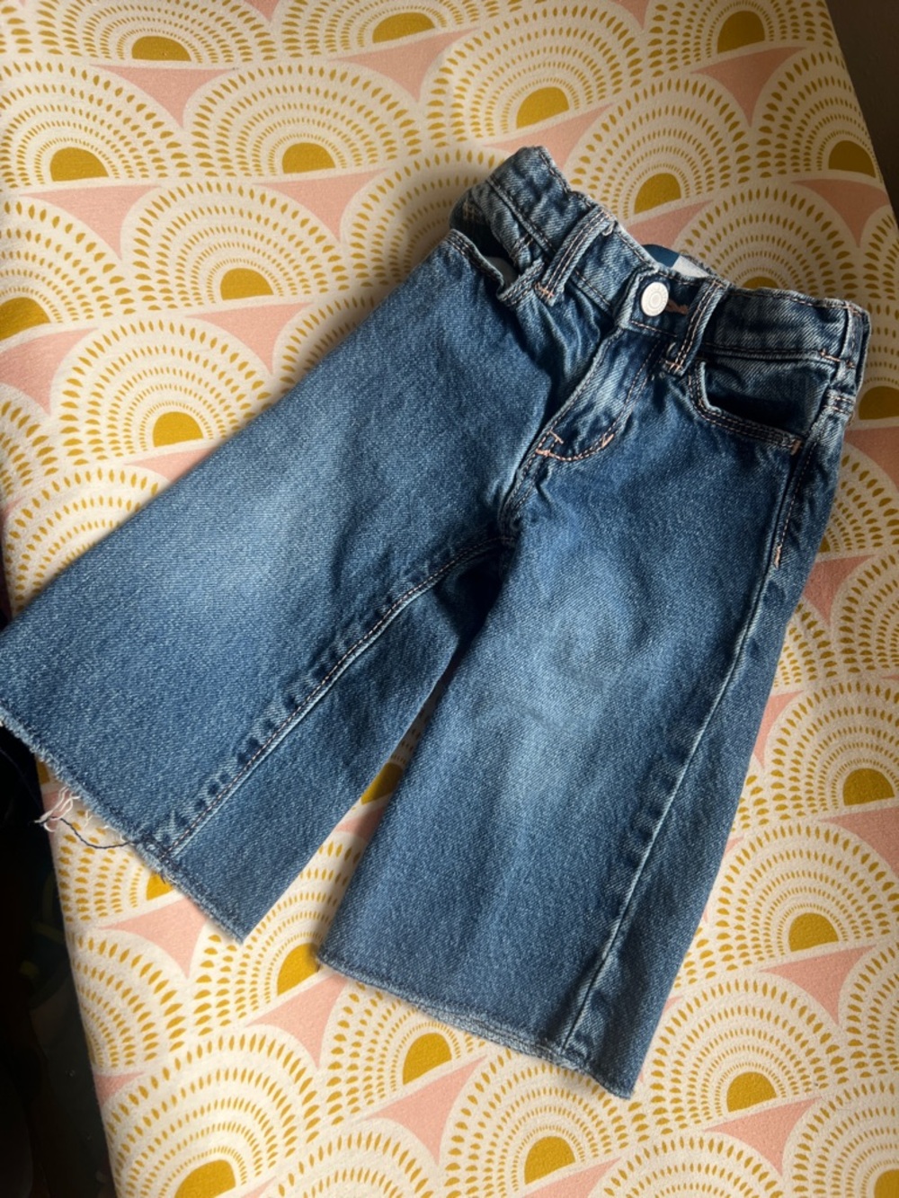Old Navy Kids Wide-Leg Denim Jeans - Dark Blue